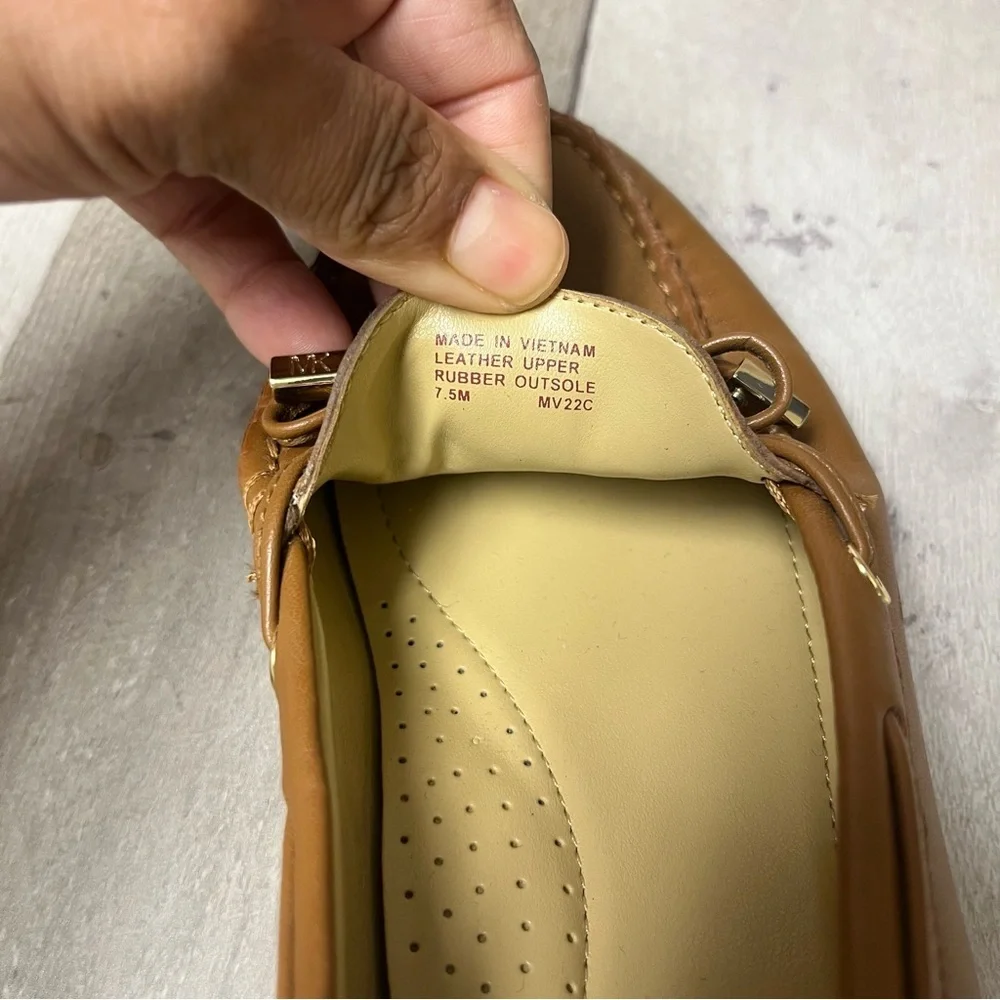 NWOT Michael Kors Leather Juliette Moccasin Loafers Size 7.5